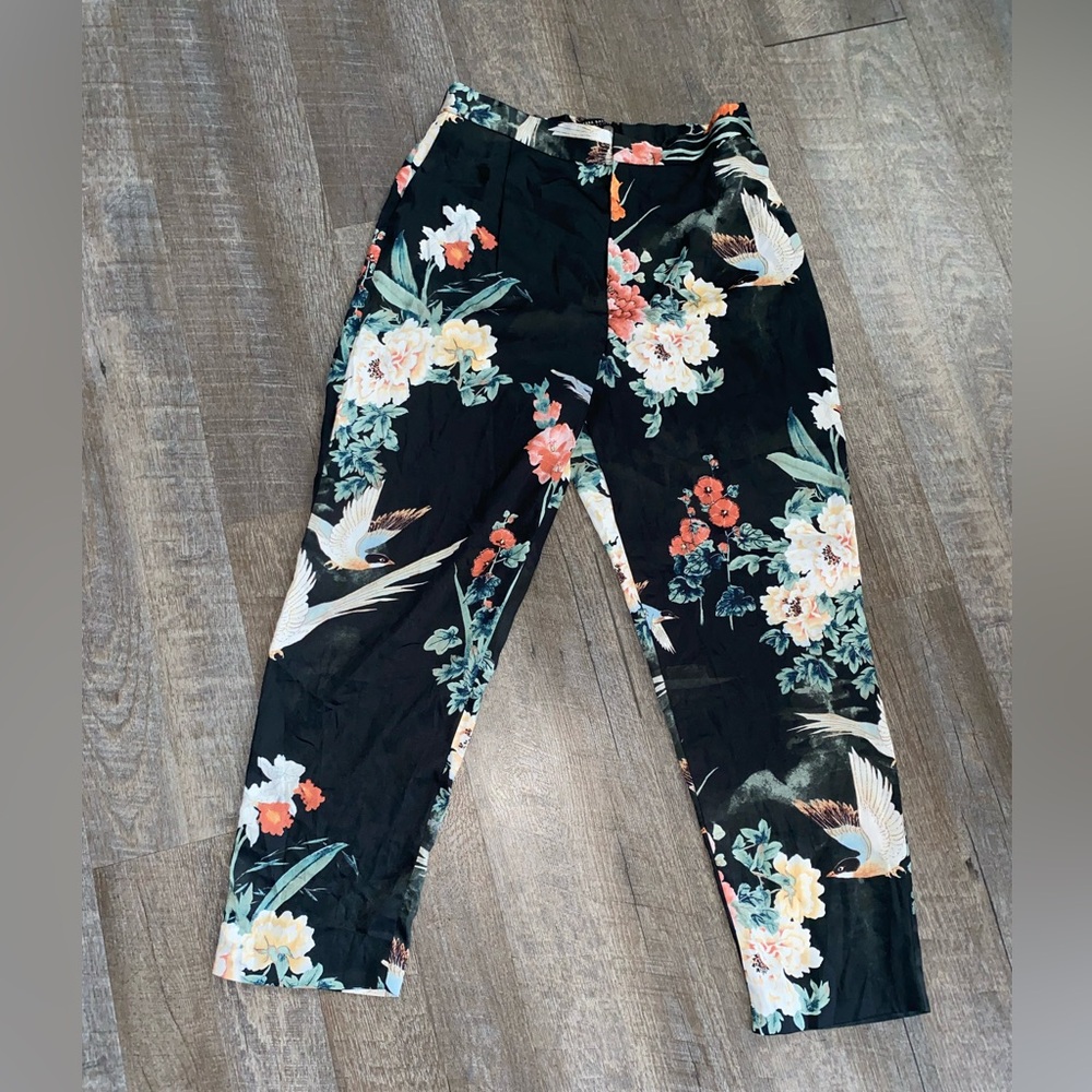 Zara Basic Collection Printed Trousers - image 3